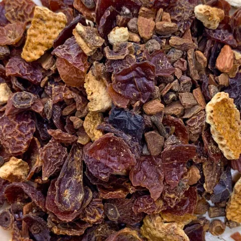 Forralt bor gyümölcsös teakeverék